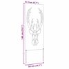 vidaXL Οθόνη Ιδιωτικότητας Κήπου Animal Print Ανθρακί 50 x 140 εκ