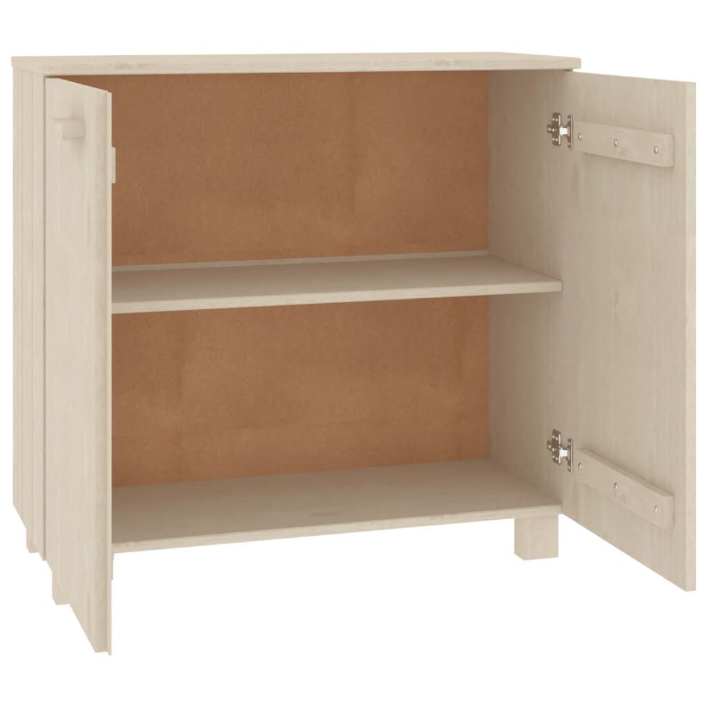vidaXL Ντουλάπι HAMAR Καφέ Μελί 85 x 35 x 80 εκ. Μασίφ Ξύλο Πεύκου