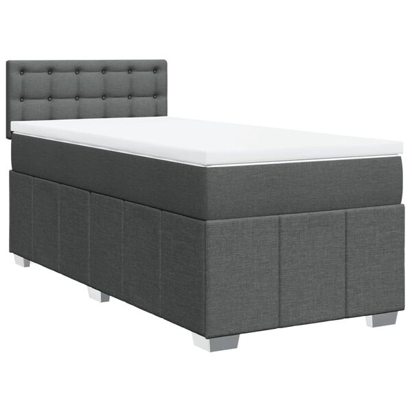 vidaXL &Kappa;&rho;&epsilon;&beta;ά&tau;&iota; Boxspring &mu;&epsilon; &Sigma;&tau;&rho;ώ&mu;&alpha; &Sigma;&kappa;&omicron;ύ&rho;&omicron; &Gamma;&kappa;&rho;&iota; 100x200 &epsilon;&kappa;. &Upsilon;&phi;&alpha;&sigma;&mu;ά&tau;&iota;&nu;&omicron;