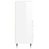 vidaXL Ντουλάπι Γυαλιστερό Λευκό 34,5x34x90 εκ. Επεξεργασμένο Ξύλο