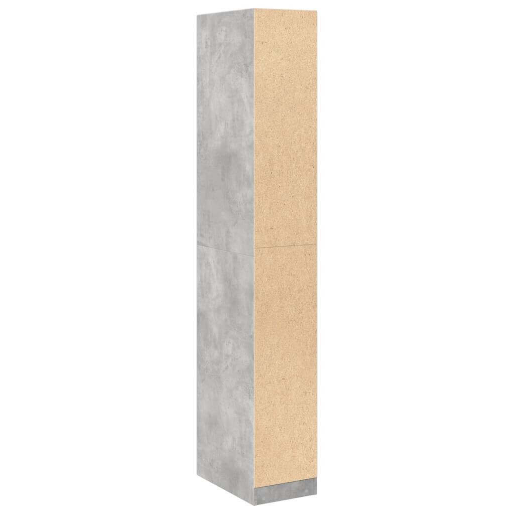 vidaXL Ντουλάπα Γκρι Σκυρ. 30x50x200 εκ. από Επεξεργασμένο Ξύλο