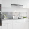 vidaXL Πίσω Πάνελ Κουζίνας 2 pcs Ανοιχτό γκρι 90 x 40 cm