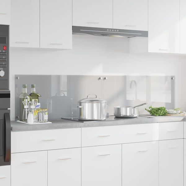 vidaXL Πίσω Πάνελ Κουζίνας 2 pcs Ανοιχτό γκρι 90 x 40 cm
