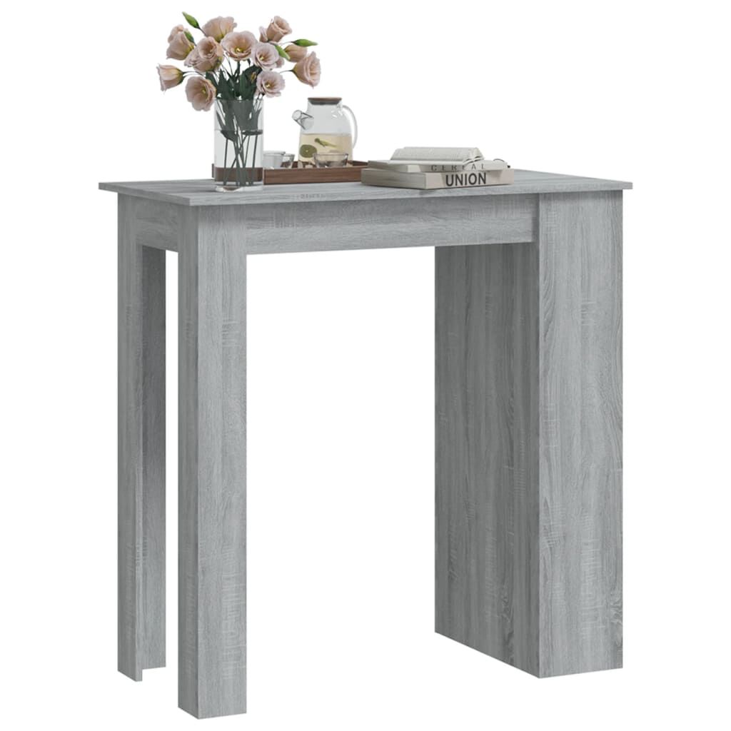 vidaXL Τραπέζι Μπαρ με Ράφια Sonoma Δρυς 102x50x103,5εκ. Επεξεργ. Ξύλο