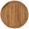 vidaXL Τραπέζι Κήπου Ø109x74 εκ. από Μασίφ Ξύλο Teak