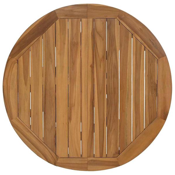 vidaXL Τραπέζι Κήπου Ø109x74 εκ. από Μασίφ Ξύλο Teak