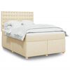 vidaXL &Kappa;&rho;&epsilon;&beta;ά&tau;&iota; Boxspring &mu;&epsilon; &Sigma;&tau;&rho;ώ&mu;&alpha; &Kappa;&rho;&epsilon;&mu; 140x200 &epsilon;&kappa;. &Upsilon;&phi;&alpha;&sigma;&mu;ά&tau;&iota;&nu;&omicron;