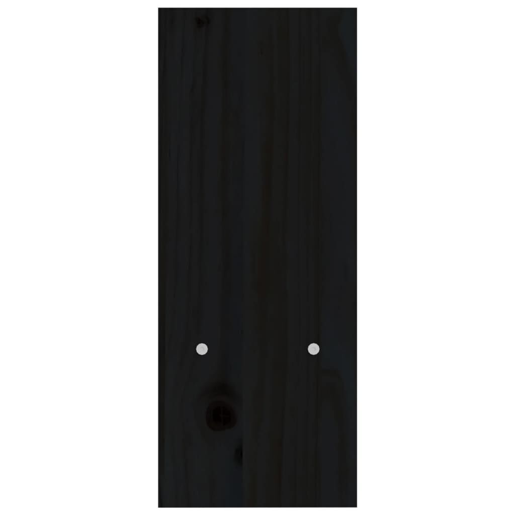vidaXL Βάση Οθόνης Μαύρο (39-72)x17x43 εκ. από Μασίφ Ξύλο Πεύκου