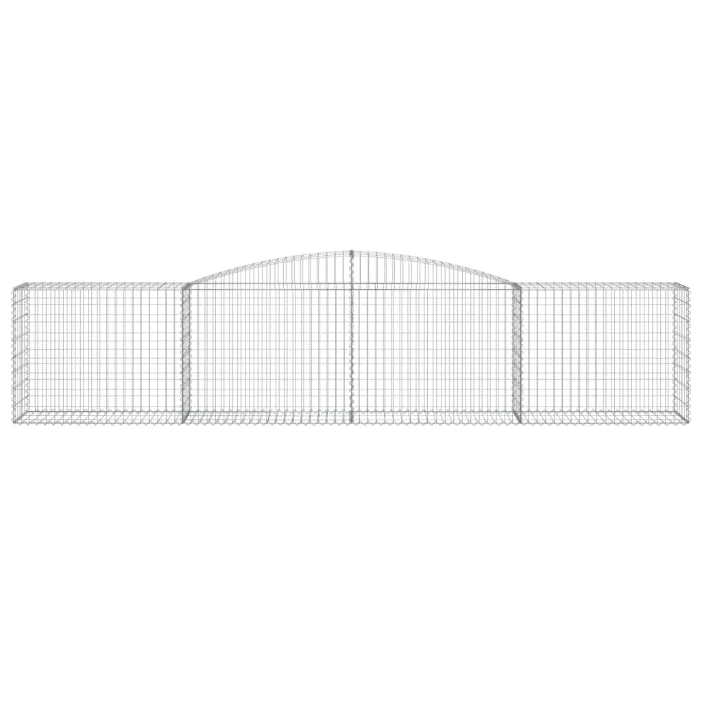 vidaXL Συρματοκιβώτια Τοξωτά 6 τεμ. 400x50x80/100 εκ. Γαλβαν. Ατσάλι