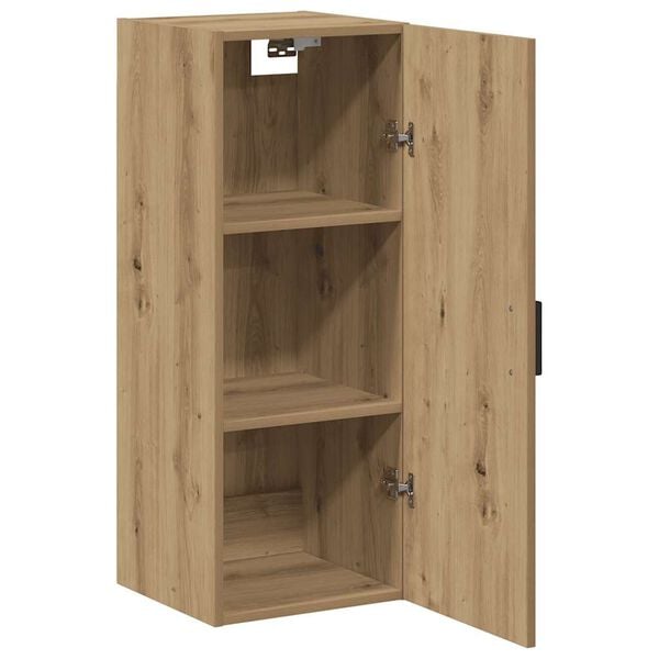 vidaXL Ντουλάπι Τοίχου Αρτισιανή Δρυς 34,5x34x90 εκ. από Επεξεργ. Ξύλο