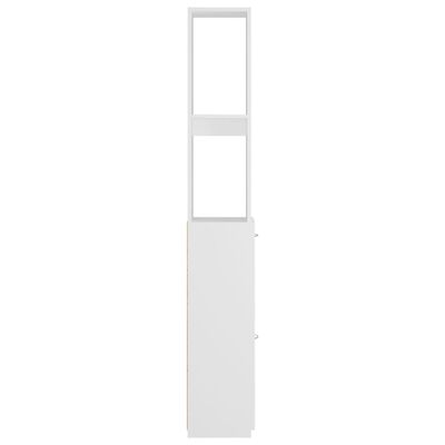 vidaXL Ντουλάπι Μπάνιου Λευκό 25x26,5x170 εκ. από Επεξεργασμένο Ξύλο