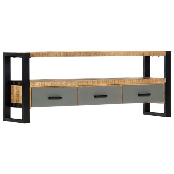 vidaXL Έπιπλο Τηλεόρασης 130 x 30 x 50 εκ. από Μασίφ Ξύλο Μάνγκο