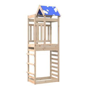 vidaXL &Pi;ύ&rho;&gamma;&omicron;&sigmaf; &Pi;&alpha;&iota;&chi;&nu;&iota;&delta;&iota;&omicron;ύ &Kappa;&alpha;&phi;έ 85 x 52,5 x 239 &epsilon;&kappa; &Sigma;&tau;&epsilon;&rho;&epsilon;ά &xi;&upsilon;&lambda;&epsilon;ί&alpha; &pi;&epsilon;ύ&kappa;&omicron;&upsilon;
