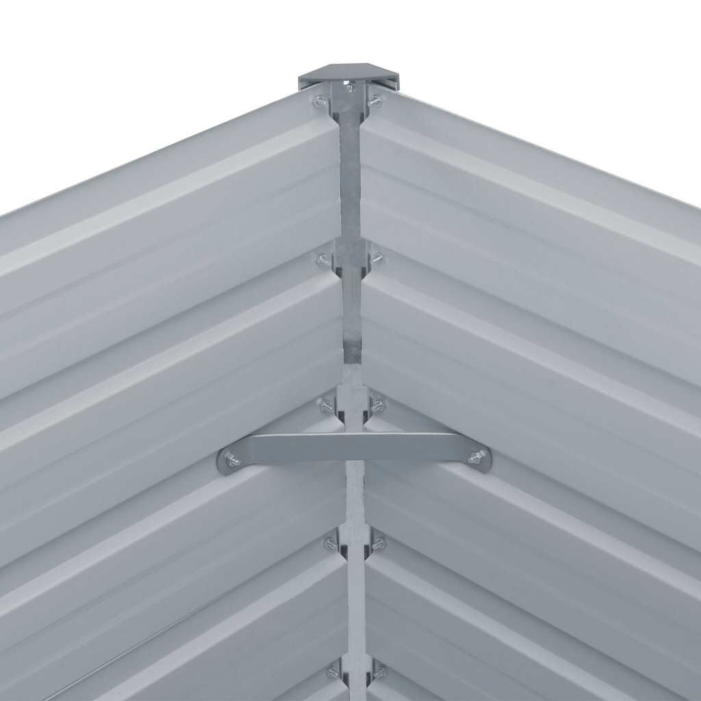 vidaXL Ζαρντινιέρα Ψηλή Καφέ 160 x 80 x 45 εκ. Γαλβανισμένος Χάλυβας