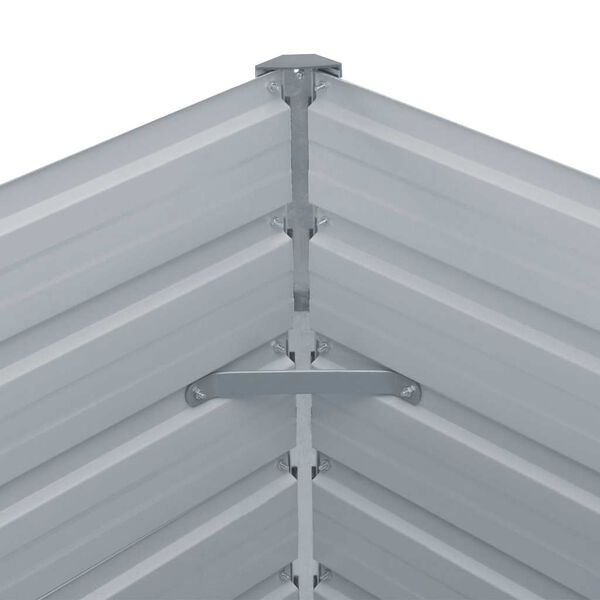 vidaXL Ζαρντινιέρα Ψηλή Καφέ 160 x 80 x 45 εκ. Γαλβανισμένος Χάλυβας