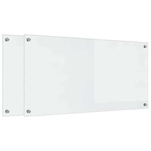 vidaXL Πίσω Πάνελ Κουζίνας Διαφανές 100 x 50 cm σκληρυμένο γυαλί