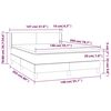 vidaXL &Kappa;&rho;&epsilon;&beta;ά&tau;&iota; Boxspring &mu;&epsilon; &Sigma;&tau;&rho;ώ&mu;&alpha; &Kappa;&rho;&epsilon;&mu; 140x200 &epsilon;&kappa;. &Upsilon;&phi;&alpha;&sigma;&mu;ά&tau;&iota;&nu;&omicron;