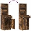 vidaXL Σετ Τραπεζιού Μακιγιάζ 2 pcs Καπνιστό Δρύς 50 x 41 x 135 εκ