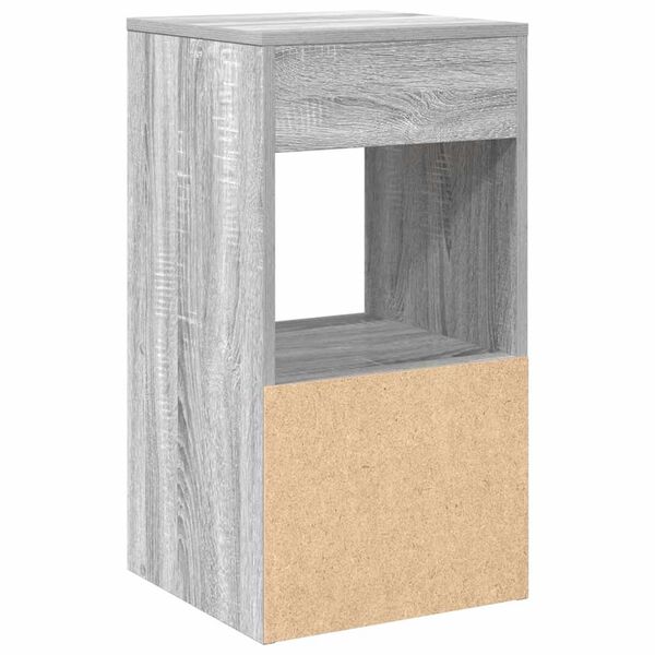 vidaXL Κομοδίνο με συρτάρι Γκρι Sonoma 35x34x66,5 εκ.