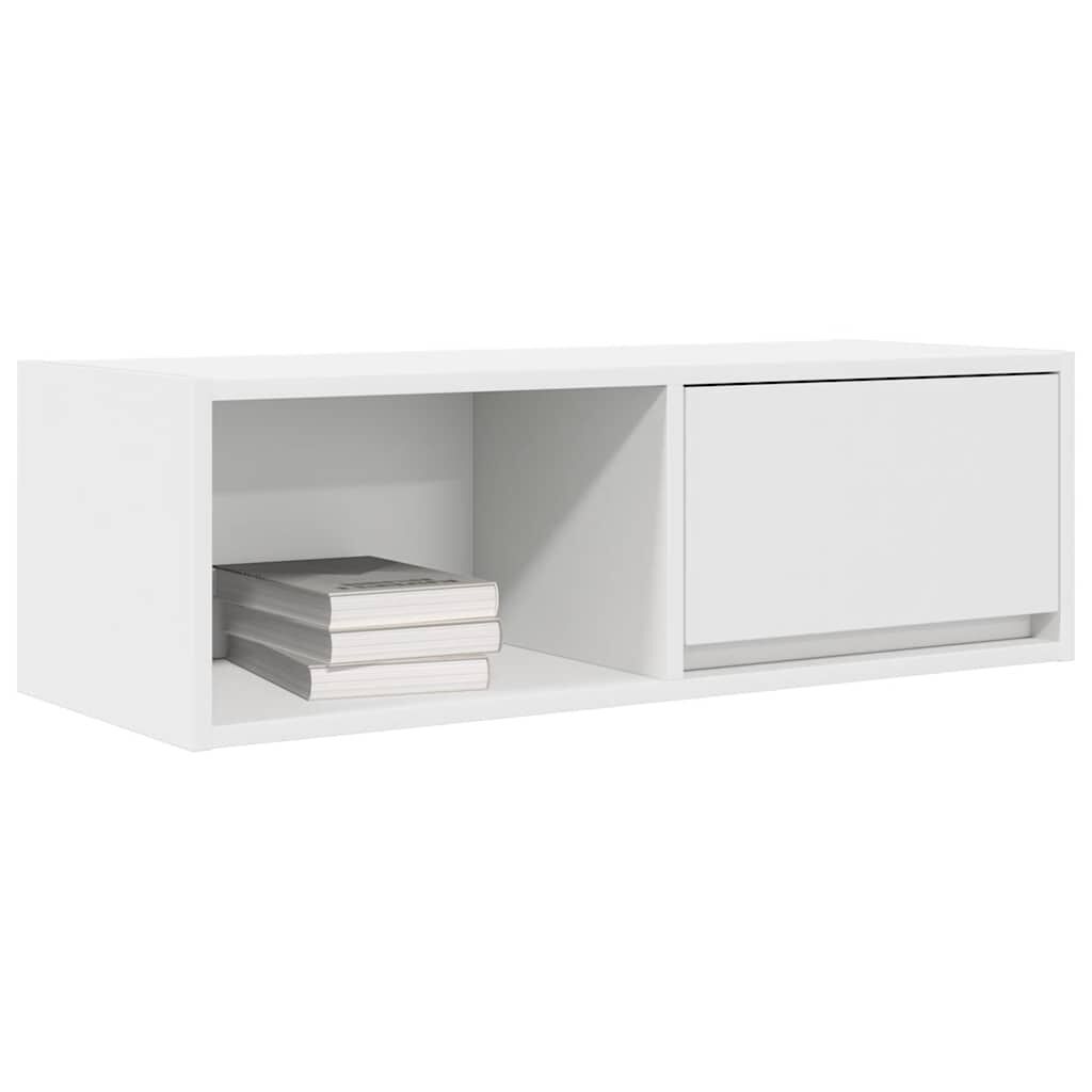 vidaXL Έπιπλο Τηλεόρασης Λευκό 80x31x25,5 εκ. Επεξεργασμένο Ξύλο