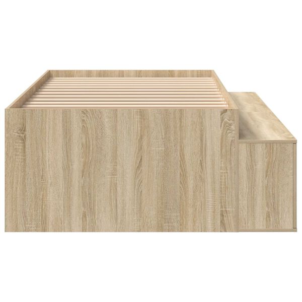 vidaXL Κρεβάτι Αποθήκευσης Sonoma Oak 90x190 εκ.