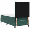 vidaXL Κρεβάτι με ελατήρια Σκούρο πράσινο 90 x 190 cm Βελούδο