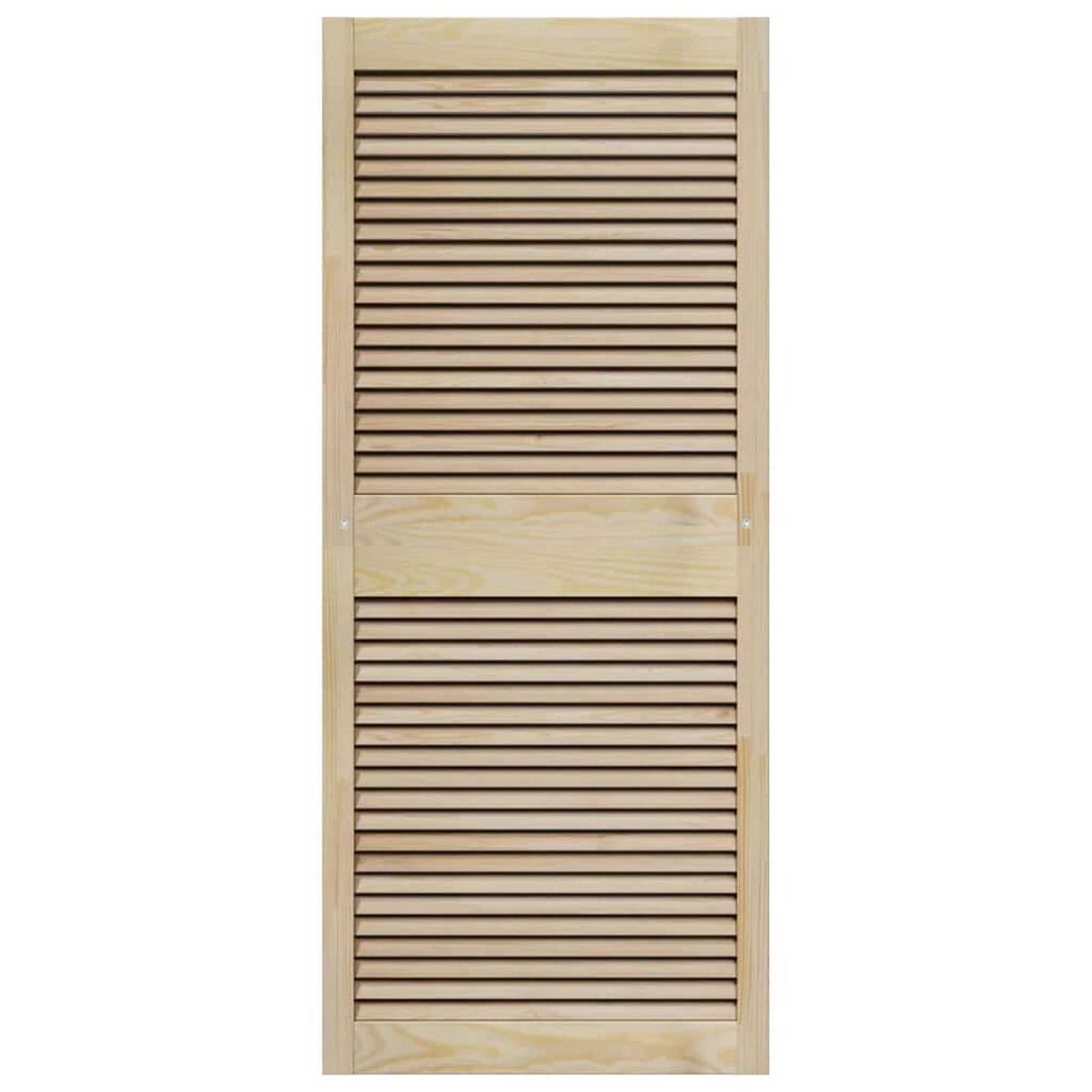vidaXL Πόρτες Ντουλάπας με πόρτα 4 pcs Καφέ 140.5 x 59.5 x 2.1 εκ
