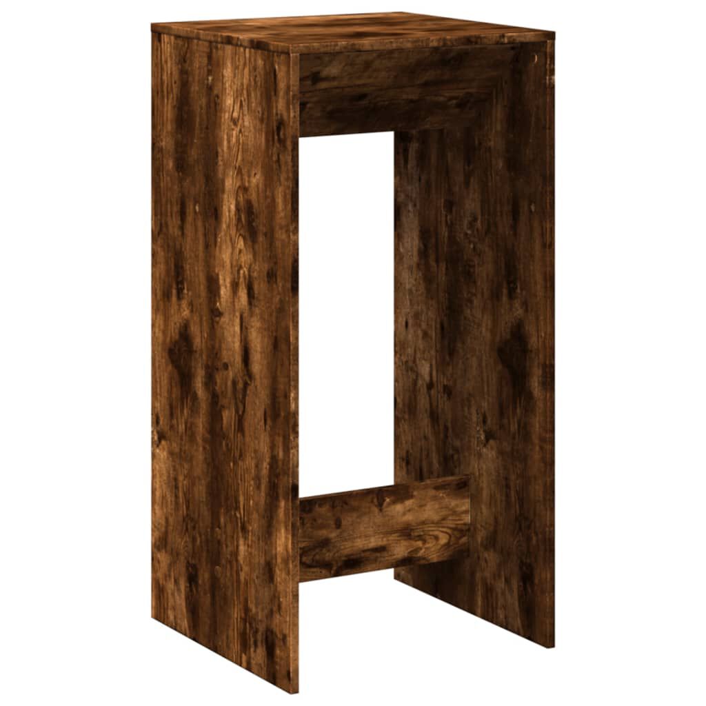 vidaXL Τραπέζι Μπαρ Καπνιστή Δρυς 51x50x103,5 εκ. Επεξ. Ξύλο