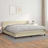 vidaXL &Kappa;&rho;&epsilon;&beta;ά&tau;&iota; Boxspring &mu;&epsilon; &Sigma;&tau;&rho;ώ&mu;&alpha; &Kappa;&rho;&epsilon;&mu; 200x200 &epsilon;&kappa;. &Sigma;&upsilon;&nu;&theta;&epsilon;&tau;&iota;&kappa;ό &Delta;έ&rho;&mu;&alpha;