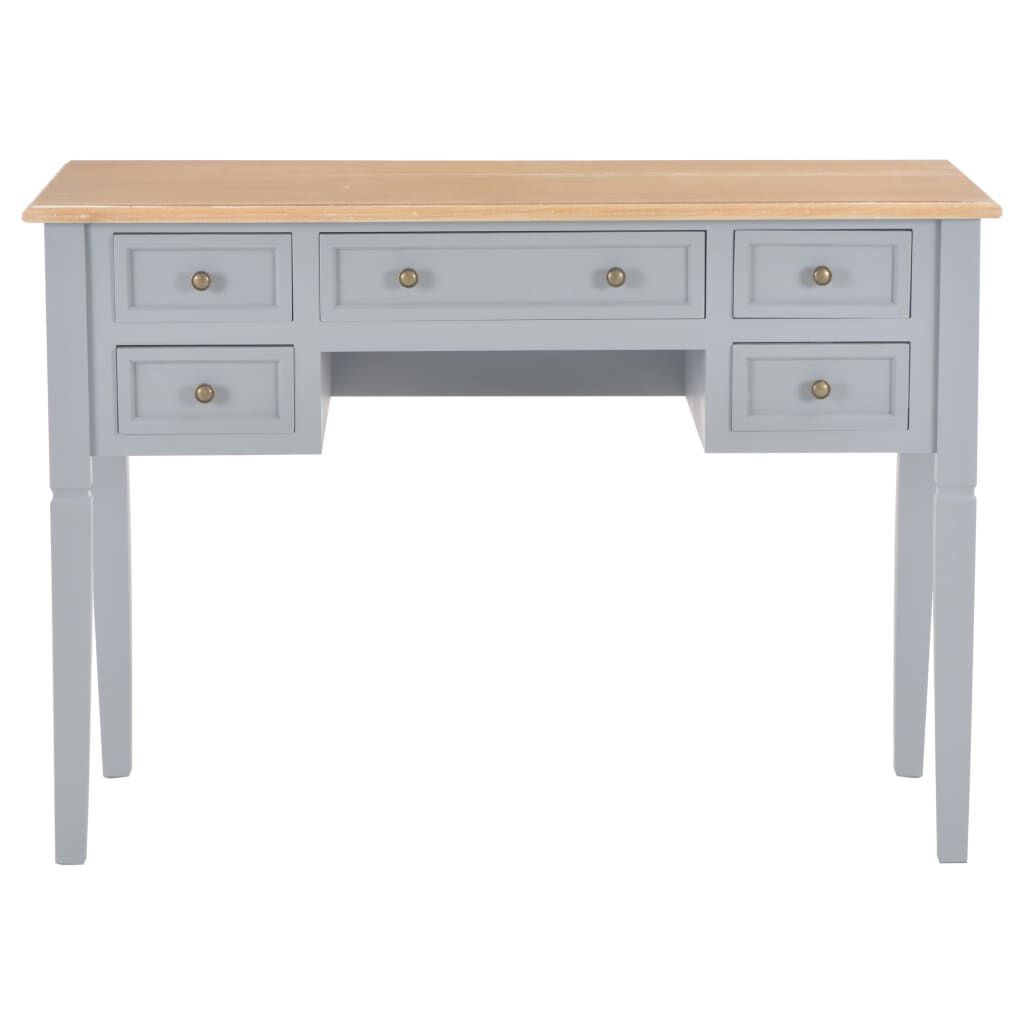 vidaXL Γραφείο Γκρι 109,5 x 45 x 77,5 εκ. Ξύλινο