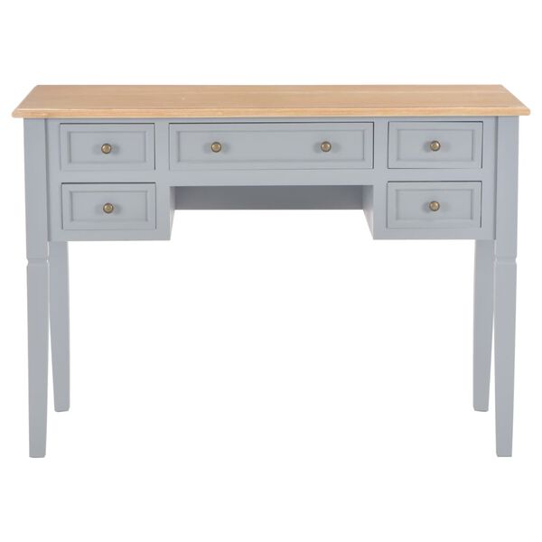 vidaXL Γραφείο Γκρι 109,5 x 45 x 77,5 εκ. Ξύλινο
