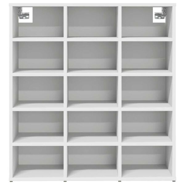 vidaXL Ντουλάπα Παπουτσιών με ράφι Λευκό 77.5 x 30 x 83.5 εκ.