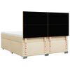 vidaXL &Kappa;&rho;&epsilon;&beta;ά&tau;&iota; Boxspring &mu;&epsilon; &Sigma;&tau;&rho;ώ&mu;&alpha; &Kappa;&rho;&epsilon;&mu; 180x200 &epsilon;&kappa;. &Upsilon;&phi;&alpha;&sigma;&mu;ά&tau;&iota;&nu;&omicron;