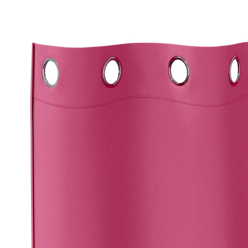 vidaXL Κουρτίνες 2 pcs Φωτεινό Ροζ 225 x 140 εκ. Πολυεστέρας