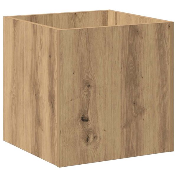 vidaXL Κουτί γλάστρας Artisan Oak 40x40x40 cm Κατασκευασμένο ξύλο