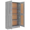 vidaXL Βιβλιοθήκη Γκρι Sonoma 82,5x30,5x150 εκ. από Επεξεργασμένο Ξύλο