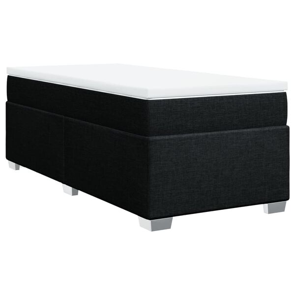vidaXL &Kappa;&rho;&epsilon;&beta;ά&tau;&iota; Boxspring &mu;&epsilon; &Sigma;&tau;&rho;ώ&mu;&alpha; &Mu;&alpha;ύ&rho;&omicron; 100 x 200 &epsilon;&kappa;. &Upsilon;&phi;&alpha;&sigma;&mu;ά&tau;&iota;&nu;&omicron;