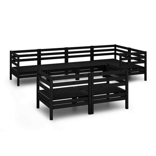 vidaXL &Sigma;&alpha;&lambda;ό&nu;&iota; &Kappa;ή&pi;&omicron;&upsilon; &Sigma;&epsilon;&tau; 7 &Tau;&epsilon;&mu;&alpha;&chi;ί&omega;&nu; &Mu;&alpha;ύ&rho;&omicron; &alpha;&pi;ό &Mu;&alpha;&sigma;ί&phi; &Xi;ύ&lambda;&omicron; &Pi;&epsilon;ύ&kappa;&omicron;&upsilon;