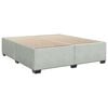vidaXL Κρεβάτι Boxspring με Στρώμα Ανοιχτό Γκρι 180x200 εκ. Βελούδινο