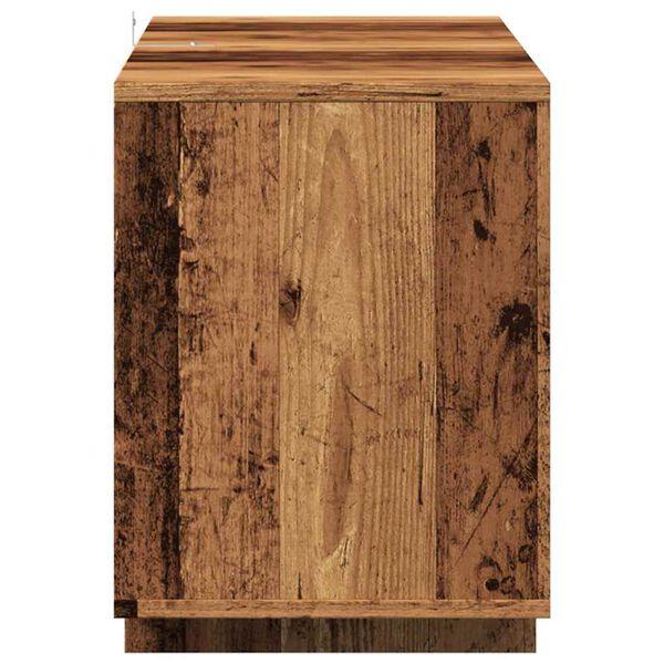 vidaXL Έπιπλο Τηλεόρασης Παλιό Ξύλο 130x35x50 εκ. από Μοριοσανίδα