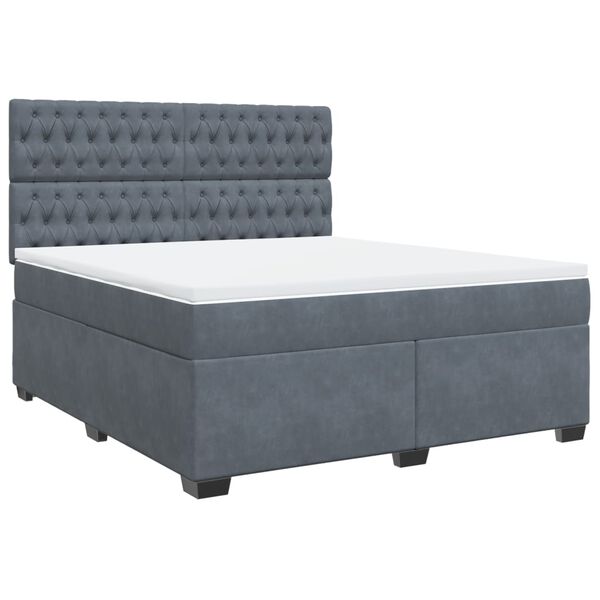 vidaXL &Kappa;&rho;&epsilon;&beta;ά&tau;&iota; Boxspring &mu;&epsilon; &Sigma;&tau;&rho;ώ&mu;&alpha; &Sigma;&kappa;&omicron;ύ&rho;&omicron; &Gamma;&kappa;&rho;&iota; 180x200 &epsilon;&kappa;. &Beta;&epsilon;&lambda;&omicron;ύ&delta;&iota;&nu;&omicron;