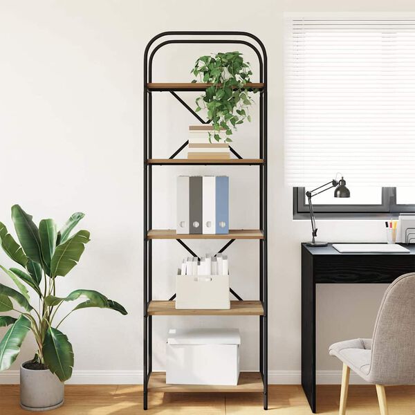 vidaXL &Rho;ά&phi;&iota; &Beta;&iota;&beta;&lambda;ί&omega;&nu; Artisan Oak 60 x 30 x 183 &epsilon;&kappa; &Epsilon;&pi;&epsilon;&xi;&epsilon;&rho;&gamma;&alpha;&sigma;&mu;έ&nu;&omicron; &xi;ύ&lambda;&omicron;