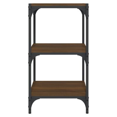 vidaXL Βιβλιοθήκη Καφέ Δρυς 40x33x70,5 εκ. Επεξεργασμένο Ξύλο & Ατσάλι