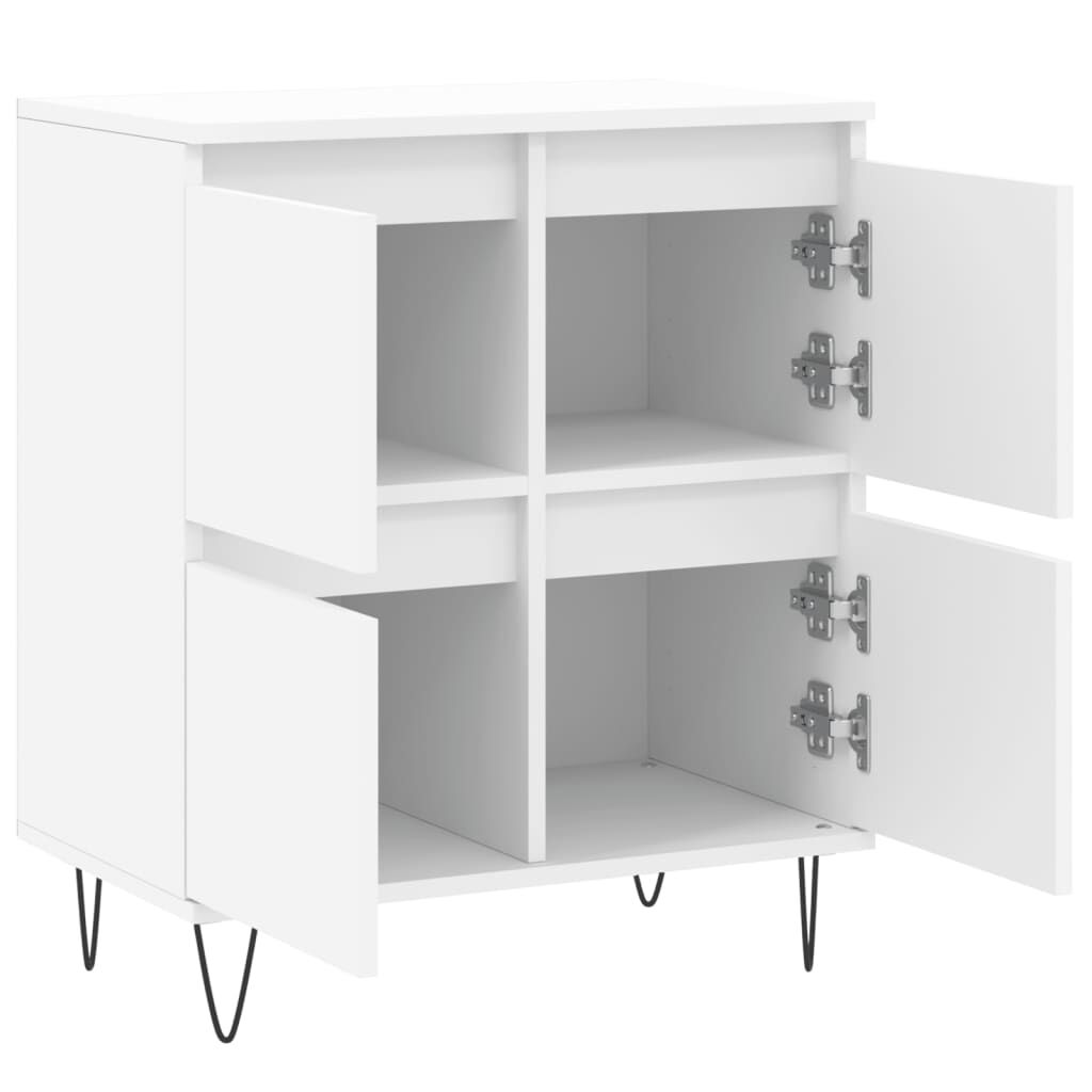 vidaXL Συρταριέρα Λευκή 60 x 35 x 70 εκ. από Επεξεργασμένο Ξύλο