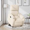 vidaXL Πολυθρόνα Ηλεκ. Ανακλινόμενη Ανύψωση Μπεζ Ύφασμα Μικροϊνών