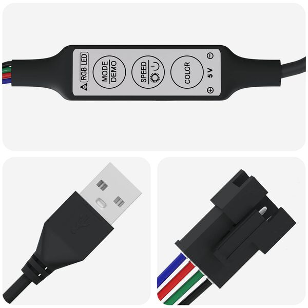 vidaXL &Lambda;&omega;&rho;ί&delta;&alpha; LED 4 pcs &Mu;&alpha;ύ&rho;&omicron; &kappa;&alpha;&iota; &Delta;&iota;&alpha;&phi;&alpha;&nu;έ&sigmaf; 250 x 0,8 x 0,3 &epsilon;&kappa;