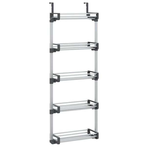 VidaXL Αξεσουάρ Οργάνωσης Πόρτας με 5 Ράφια 52x20x135 εκ. Αλουμίνιο