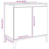 vidaXL Ντουλάπι Νιπτήρα τεχνίτης Δρυς 58x33x60 εκ. Επεξεργασμένο Ξύλο
