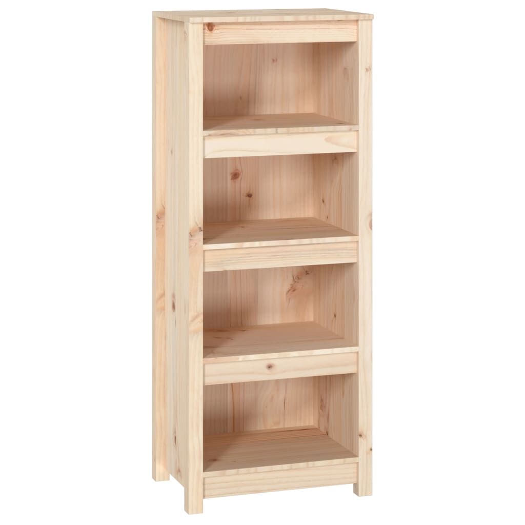vidaXL Βιβλιοθήκη 50 x 35 x 125,5 εκ. από Μασίφ Ξύλο Πεύκου