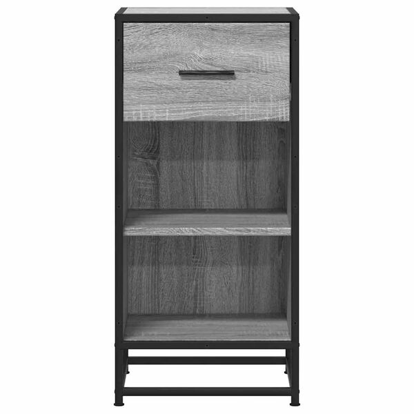 vidaXL &Rho;&alpha;&phi;&iota;έ&rho;&alpha; &Gamma;&kappa;&rho;&iota; Sonoma 35,5x35x76 &epsilon;&kappa;. &Epsilon;&pi;&epsilon;&xi;. &Xi;ύ&lambda;&omicron; + &Mu;έ&tau;&alpha;&lambda;&lambda;&omicron;